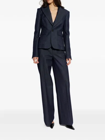 Dsquared2 Pocket Cotton Jacket In Blue