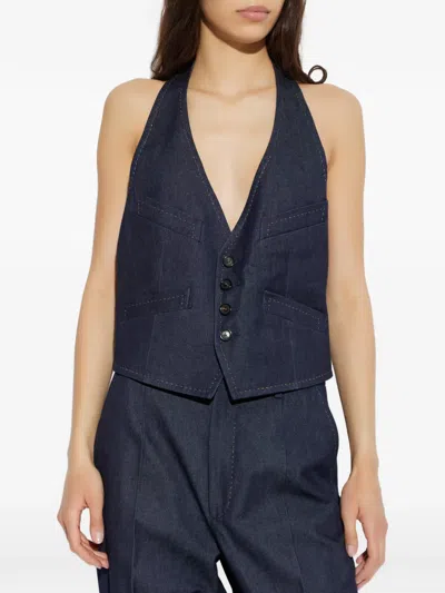 Dsquared2 Pocket Cotton Jacket In Blue