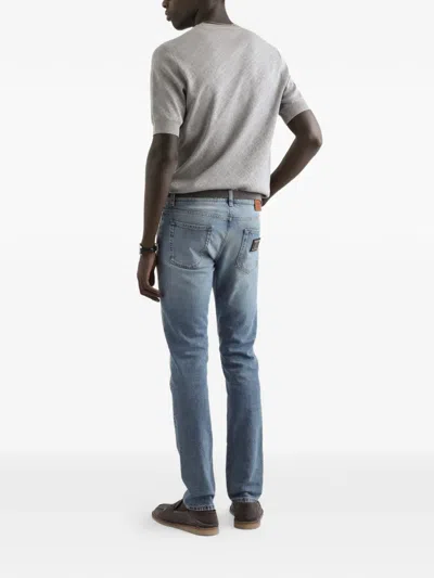 Dolce & Gabbana Multi-pocket Jeans In Blue