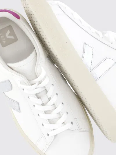 Veja Sneakers Campo Chromefree White Silver Ultraviolet In Multi