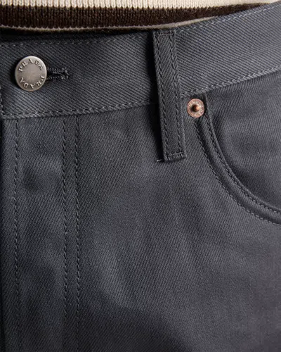 Prada Regular Raw Denim Jeans In Black