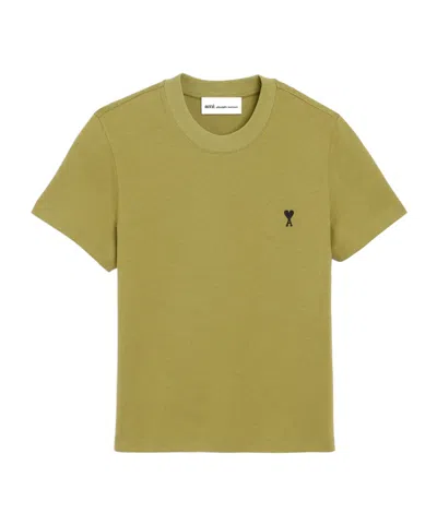 Ami Alexandre Mattiussi Cotton T-shirt In Green