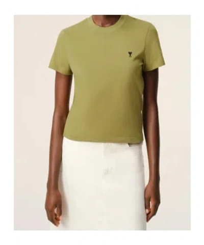 Ami Alexandre Mattiussi Cotton T-shirt In Green