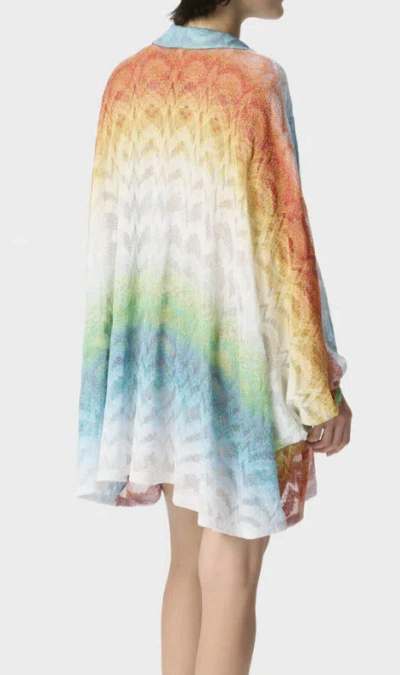 Missoni Patterned Metallic-knit Cover-up In Multi