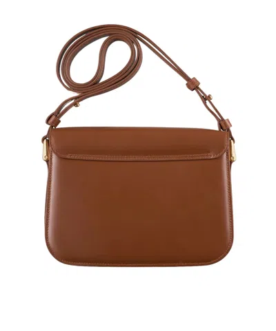 Apc Grace Shoulder Bag Small Adjustable Strap In Brown