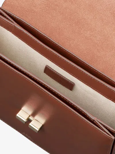 Apc Grace Shoulder Bag Small Adjustable Strap In Brown