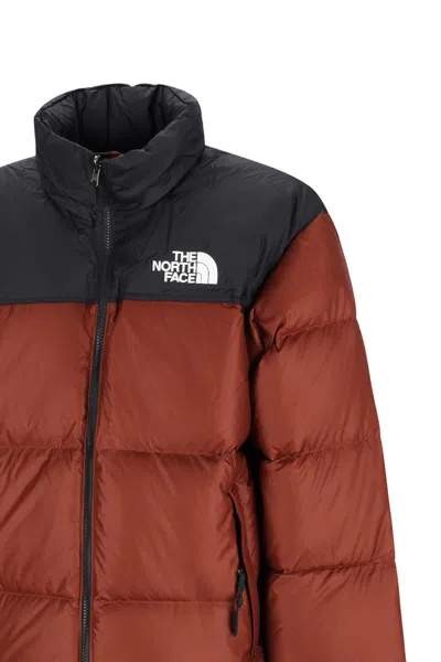 The North Face Brown Color Block High Neck Jacket