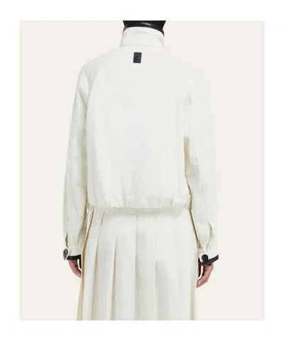 Ferragamo Short Jacket In White