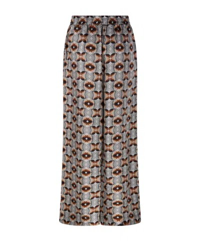 Pierre-louis Mascia Aloe Patterned Drawstring Trousers In Multi