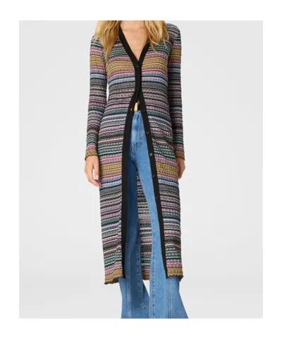 Missoni Striped-pattern Buttoned Cardigan In Multi