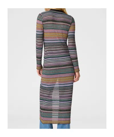 Missoni Striped-pattern Buttoned Cardigan In Multi