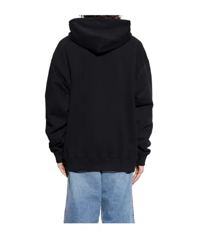 Off-white Vanish Arrow Printed French Cotton-terry Hoodie In Black