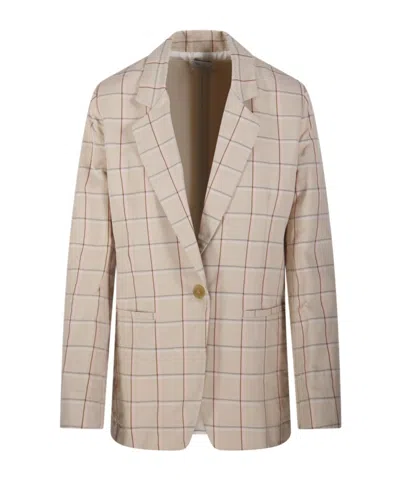 Forte Forte Checked Blazer In Neutral