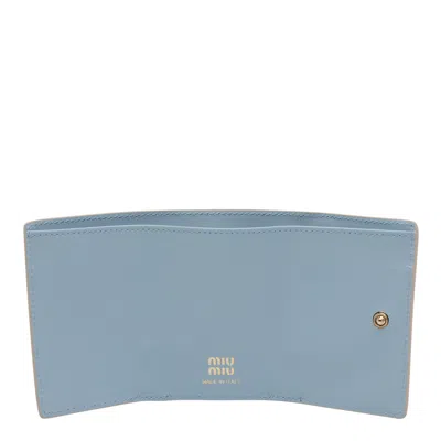 Miu Miu Snap Wallet In Brown