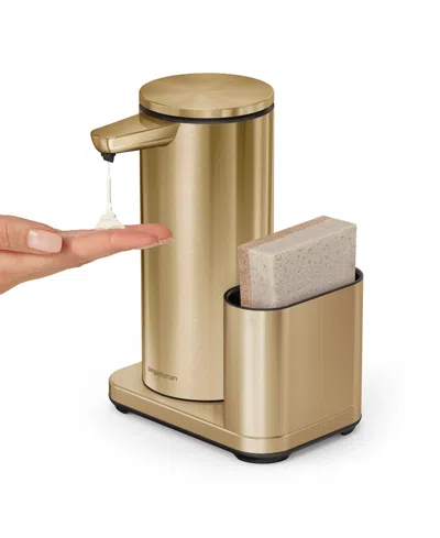 Simplehuman 14 Oz. Liquid Sensor Pump With Caddy In Gold