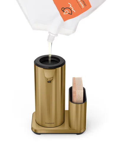 Simplehuman 14 Oz. Liquid Sensor Pump With Caddy In Gold