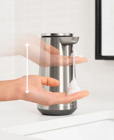 Simplehuman Rechargeable Sensor Pump Foam Soap Dispenser In Silver