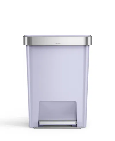 Simplehuman 45-liters Hybrid Rectangular Step Can In Blue