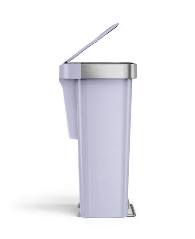 Simplehuman 45-liters Hybrid Rectangular Step Can In Blue