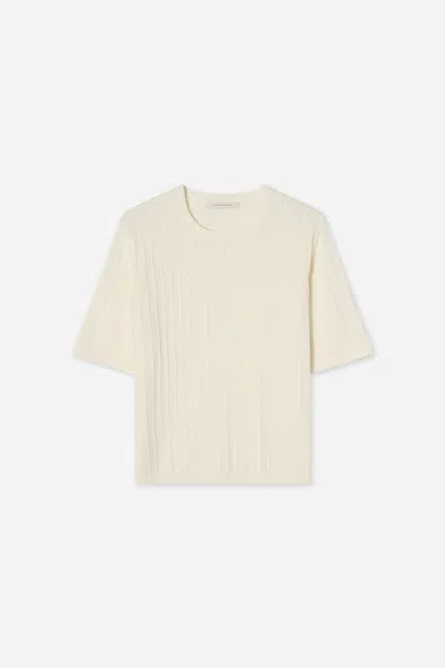 A Days March Hattie Structured T-shirt In White