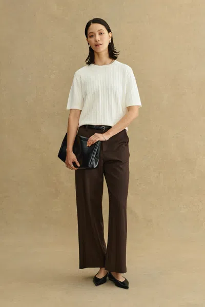 A Days March Hattie Structured T-shirt In White