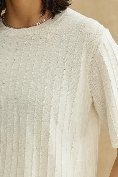 A Days March Hattie Structured T-shirt In White