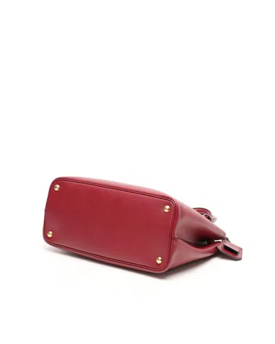 Prada Medium Double Saffiano Bag In Red