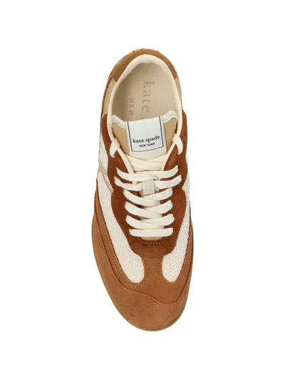 Kate Spade Drift Panelled Lace-up Sneakers In Brown