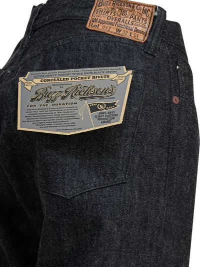 Buzz Rickson's Rivet Cotton Jeans In Black