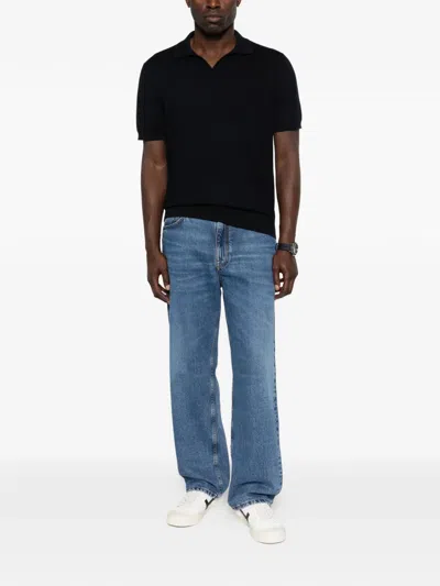 Corneliani V-neck T-shirt In Blue