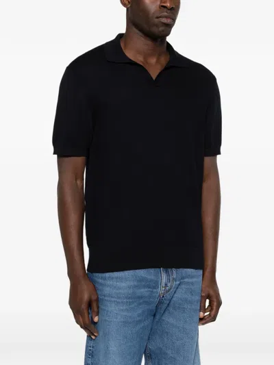 Corneliani V-neck T-shirt In Blue