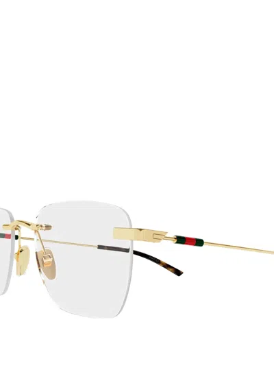 Gucci Eyewear Rectangle Frame Glasses In White