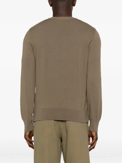 A.p.c. A. P.c. Minimalist Pullover Sweater For Men In Green