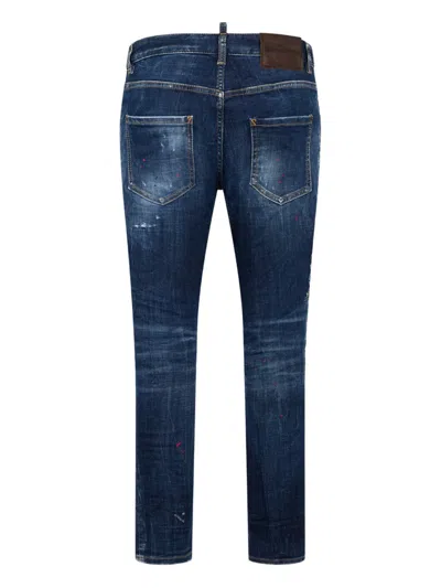 Dsquared2 Distressed-effect Jeans In Blue