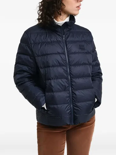 Gant Quilted Jacket In Blue