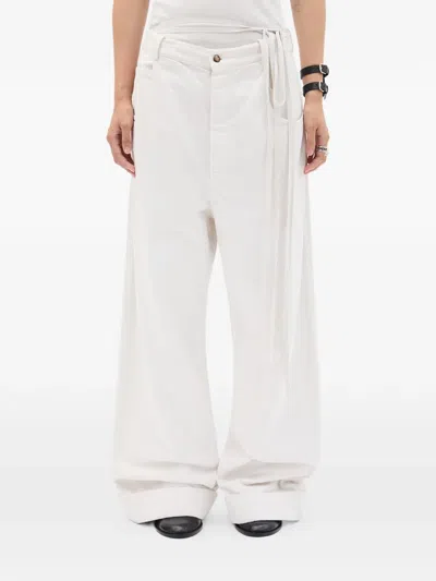 Ann Demeulemeester Genoveva 5-pockets Relaxed Flared Trousers In Multi