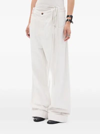 Ann Demeulemeester Genoveva 5-pockets Relaxed Flared Trousers In Multi
