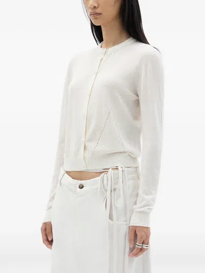 Ann Demeulemeester Bjel Button-up Cardigan In White