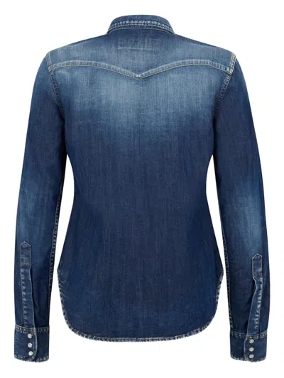 Dsquared2 Buttoned Shirt In Blue