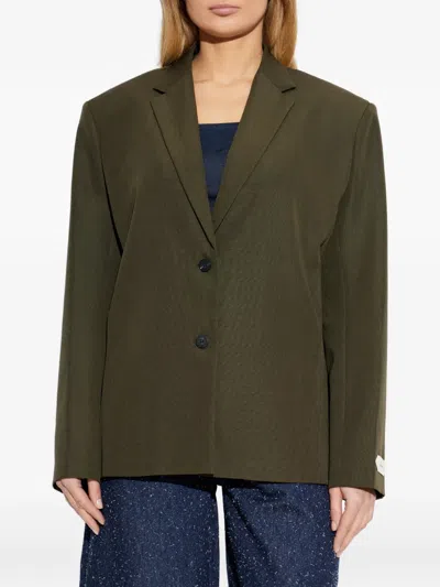 Jacquemus Virgin Wool Jacket In Green