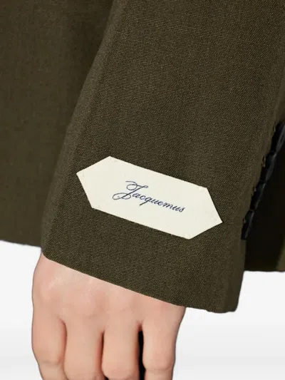 Jacquemus Virgin Wool Jacket In Green