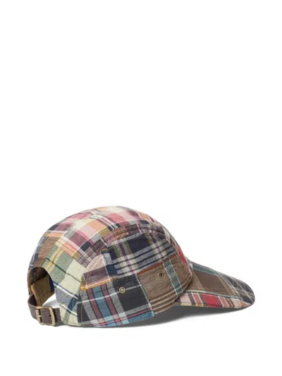 Polo Ralph Lauren Long-bill Panel Patchwork Baseball Cap In Multi