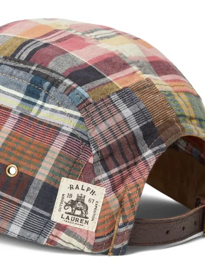 Polo Ralph Lauren Long-bill Panel Patchwork Baseball Cap In Multi
