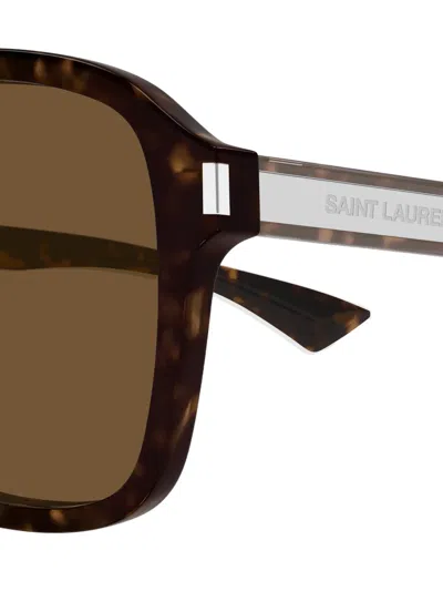 Saint Laurent Pilot-frame Sunglasses In Multi