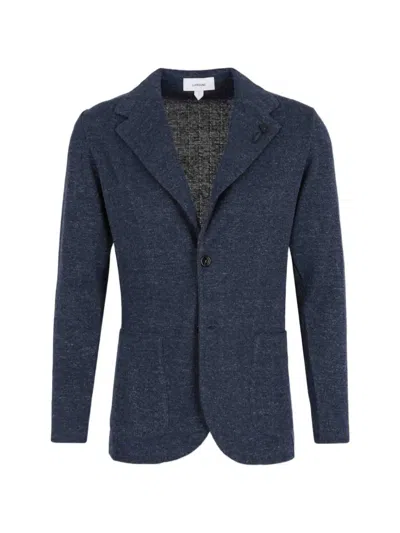 Lardini Patch-pocket Blazer In Blue