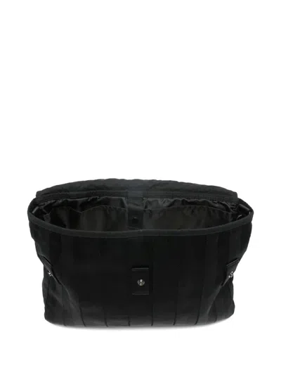 C.p. Company Herringbone Shoulder Bag Adjustable Strap Handle In Black