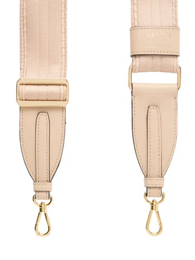 Lancel Bcbg Logo Bag Strap In Neutral