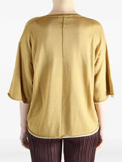 Casey Casey Rolled-edge Top In Brown