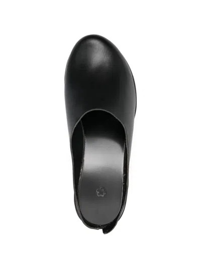 Daniela Gregis Leather Mules In Black