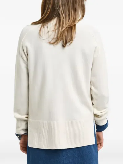 Gant Ribbed Sweater In Neutral